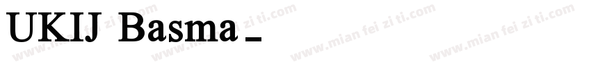 UKIJ Basma字体转换